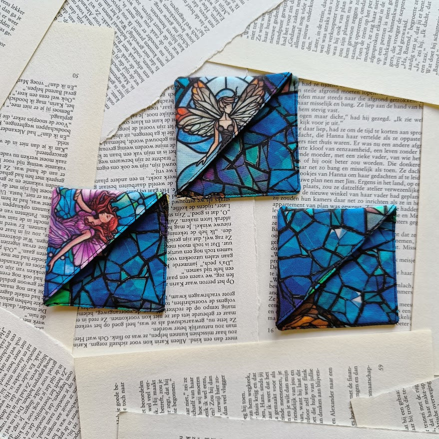 Stained glass fairies Bookmark