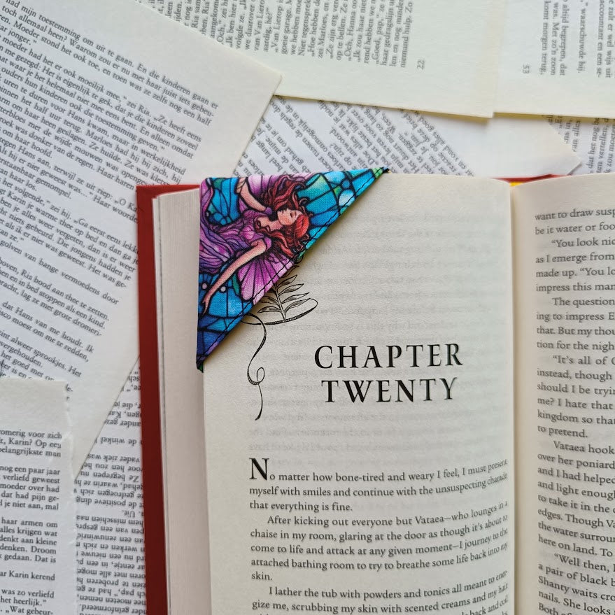 Stained glass fairies Bookmark