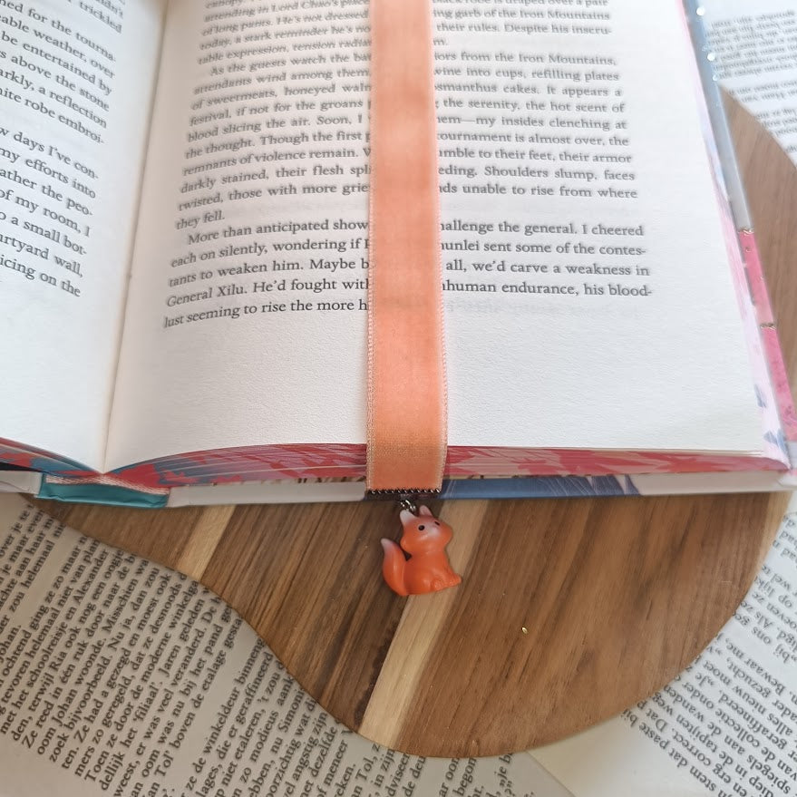 Foxy velvet bookmark
