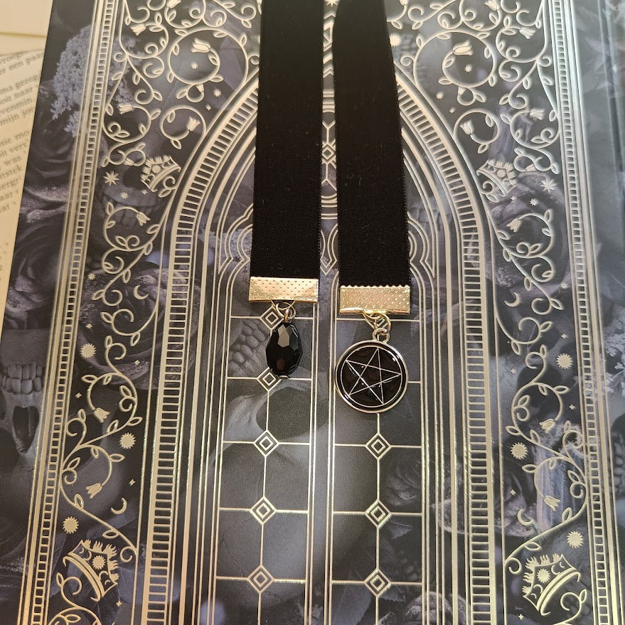 Pentagram velvet bookmark
