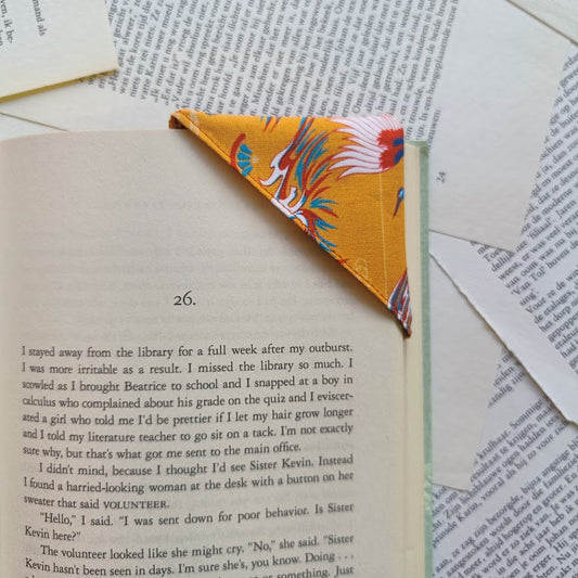Calming heron orange Bookmark