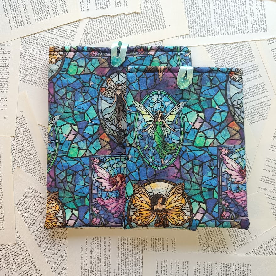 Stained glass faries Booksleeve